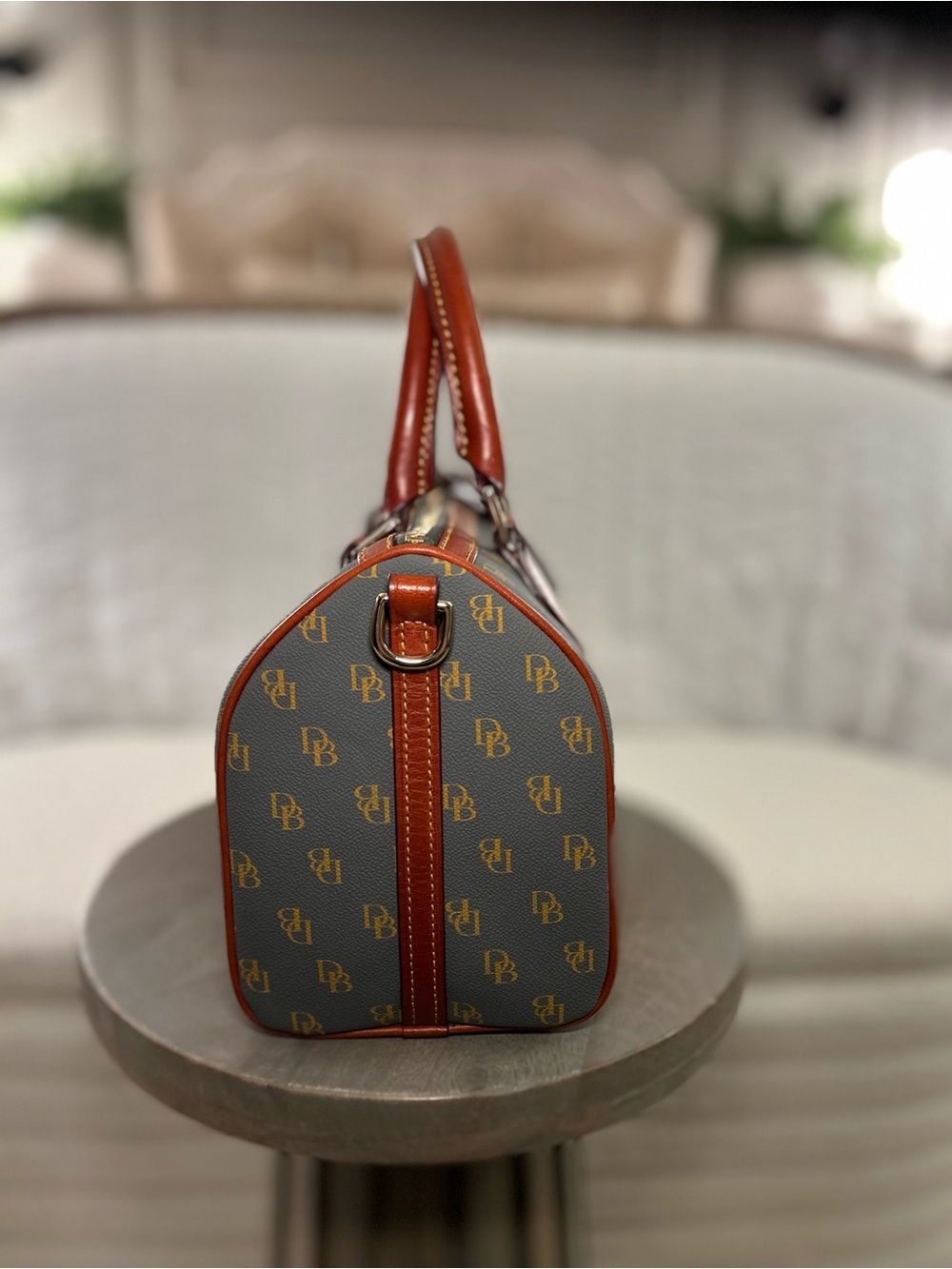 Dooney and Bourke Gretta Satchel in Slate - Picture 5 of 8